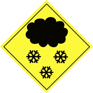 Skier Warning Sign